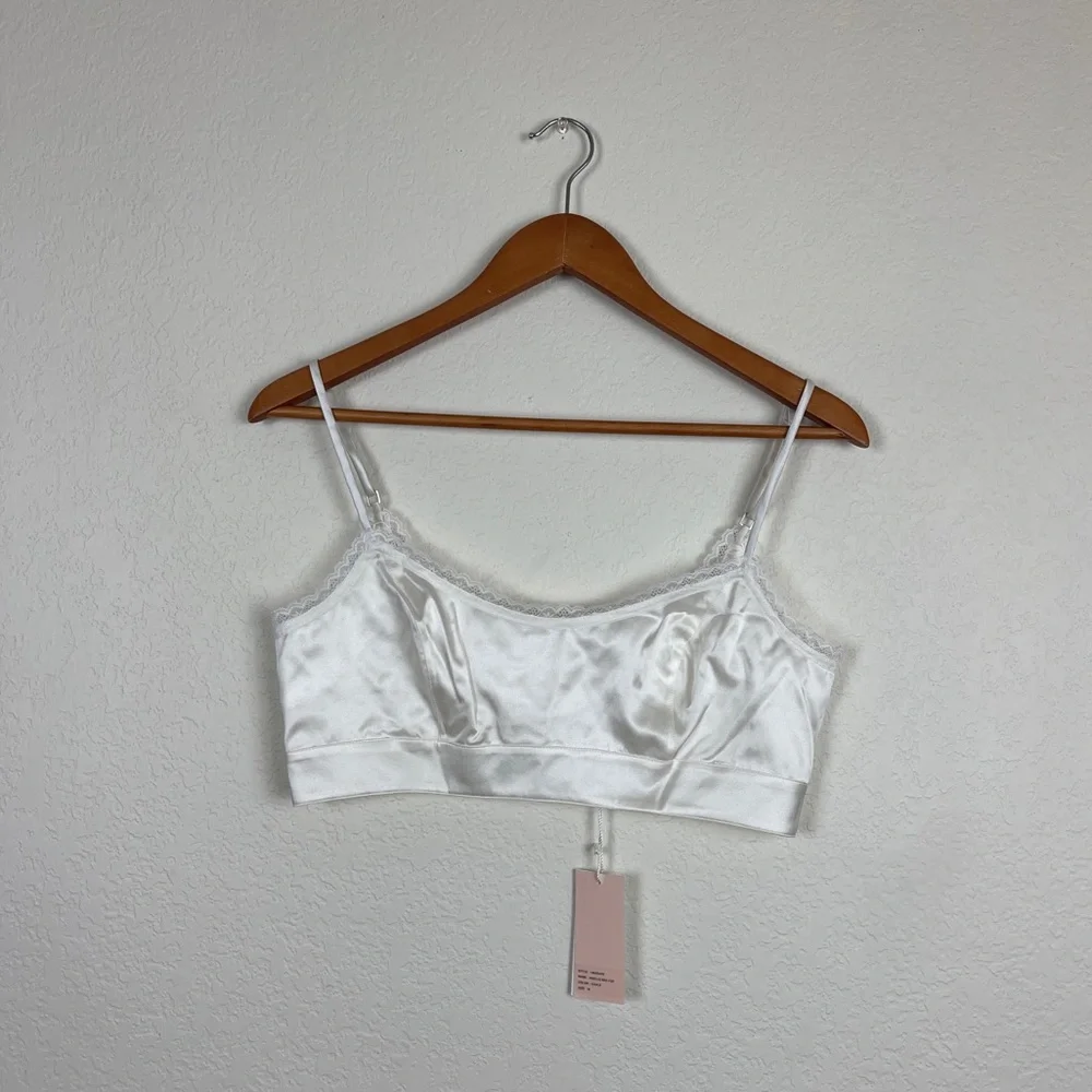 NWT Morgan Lane Noelle Bra Top in Chalk - Picture 5 of 8